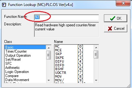 بخش Function name 