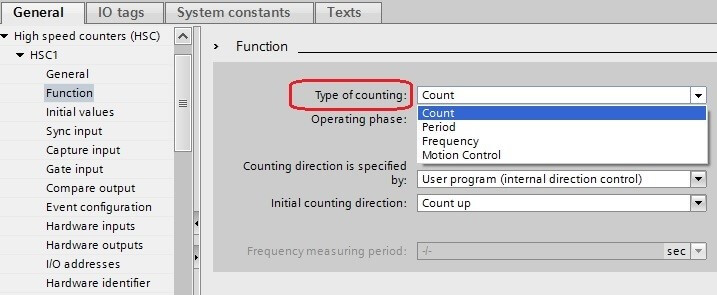 بخش Type of counting