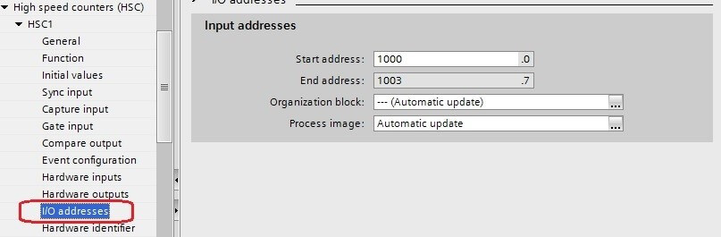 بخش I/O addresses