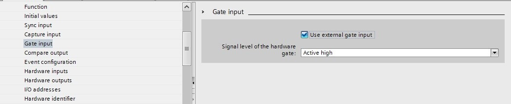 بخش gate input