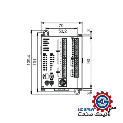 شکل ظاهری پی ال سی دلتا مدل DVP20SX211R