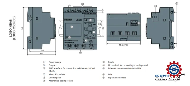 ساختار پی ال سی لوگو زیمنس 6ED1052-1FB08-0BA1