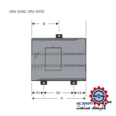ابعاد پی ال سی زیمنس مدل 6ES7215-1HG40-0XB0