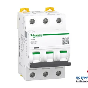 خرید کلید مینیاتوری اشنایدر تیپ B سه پل 20 آمپر AC/DC مدل A9F73320