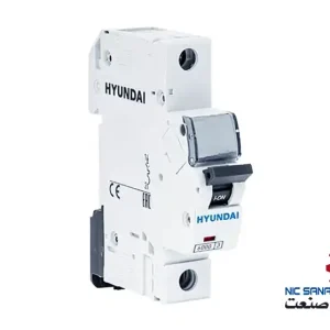 خرید کلید مینیاتوری هیوندای تیپ C موتوری تک پل 20 آمپر قدرت قطع 6KA