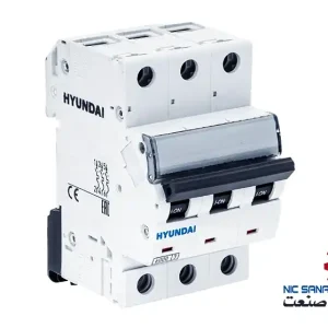 خرید کلید مینیاتوری هیوندای تیپ C موتوری سه پل 63 آمپر قدرت قطع 6KA