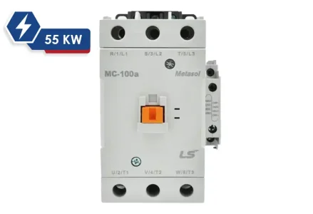 خرید کنتاکتور ال اس 100 آمپر 220VAC بوبین 55 کیلووات مدل MC-100a-AC220