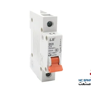 خرید کلید مینیاتوری ال اس تیپ C تک پل 4A جریان قطع 6KA مدل BKN-1P-C4A