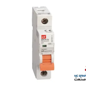 خرید کلید مینیاتوری ال اس تیپ C تک پل 50A جریان قطع 6KA مدل BKN-1P-C50A