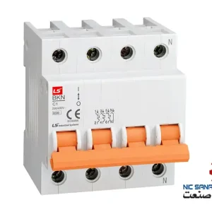 خرید کلید مینیاتوری ال اس تیپ C چهار پل 20A جریان قطع 6KA مدل BKN-4P-C20A