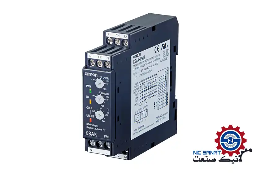 کنترل فاز 220 تا 480 ولت AC امرن مدل K8AK-PM2