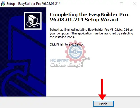 نصب نرم افزار Easy Builder Pro v6.08.01