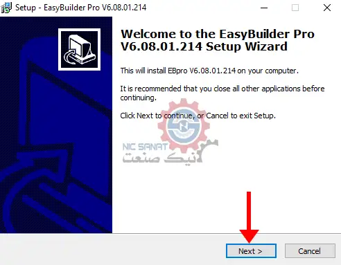 نصب نرم افزار Easy Builder Pro v6.08.01