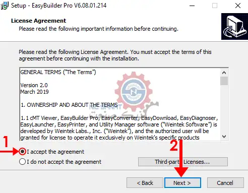 نصب نرم افزار Easy Builder Pro v6.08.01