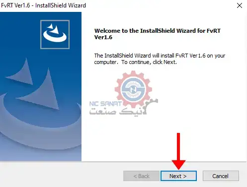پنجره شروع شروع نصب FVRT v1.6