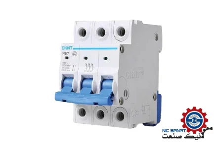 خرید کلید مینیاتوری چینت 6 آمپر سه فاز مدل NB7-C6-6K-3P