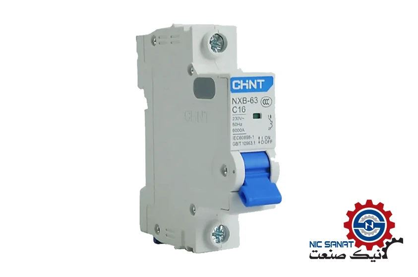 کلید مینیاتوری تک فاز 16 آمپر تک پل چانت مدل NXB-63-C16-10K-1P