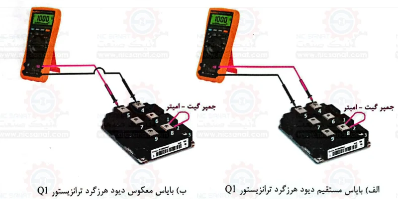 تست دیودی IGBT