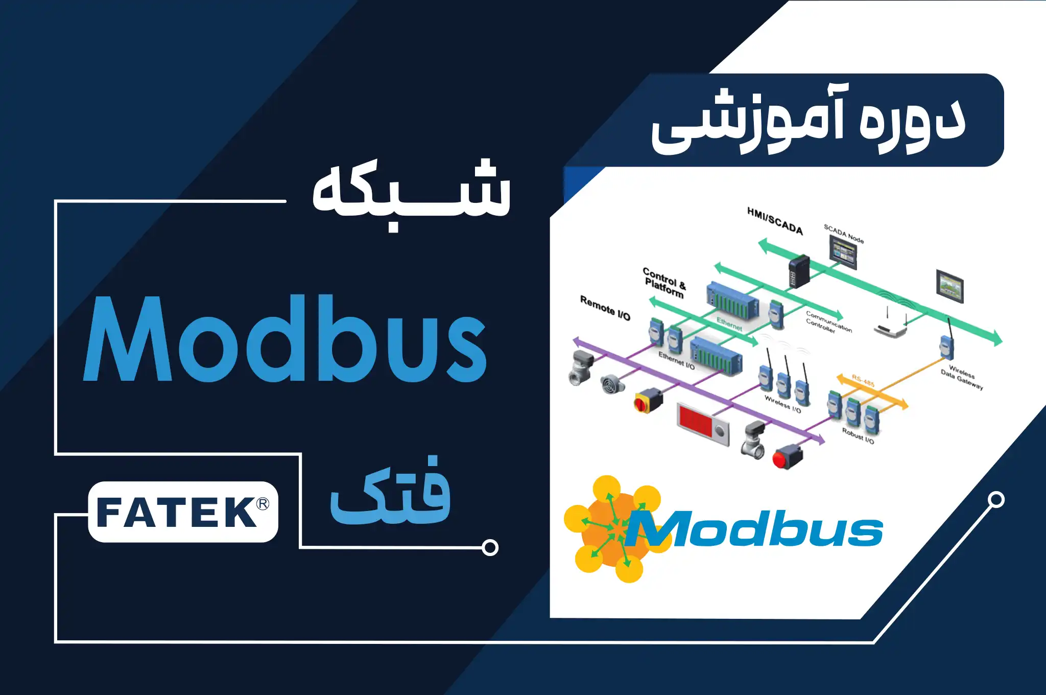 آموزش شبکه صنعتی مدباس فتک