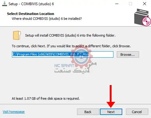 نصب نرم افزار COMBIVIS کب