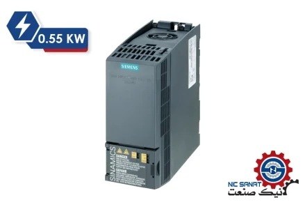 خرید اینورتر سه فاز 0.55 کیلووات G120C کامپکت زیمنس 6SL3210-1KE11-8UF2