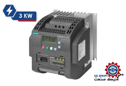 خرید اینورتر تک فاز توان 3KW سری V20 زیمنس مدل 6SL3210-5BB23-OUV
