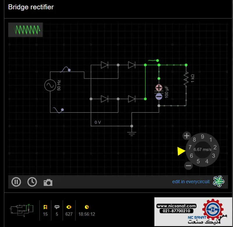 نمایش نرم افزار EveryCircuit