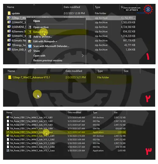 مراحل تصویری نحوه نصب نرم افزار TIA Portal V15.0