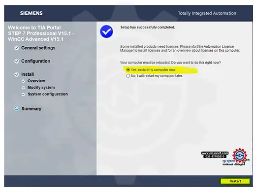 مراحل تصویری نحوه نصب نرم افزار TIA Portal V15.0