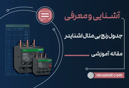 مقاله آموزشی جدول رنج بی متال اشنایدر