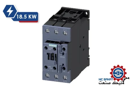 خرید کنتاکتور 40 آمپر 18.5 کیلووات 24 ولت AC زیمنس مدل 3RT2035-1KB40