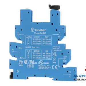 خرید سوکت رله plc با 5 پایه فیندر برای تحریک dc مدل 93.61.7.024