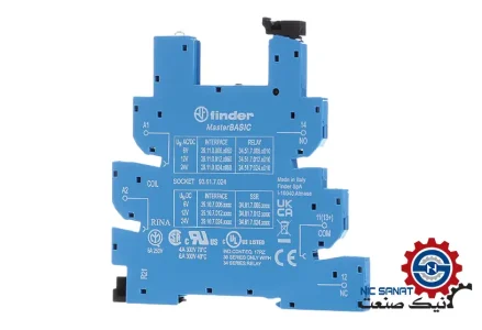خرید سوکت رله plc با 5 پایه فیندر برای تحریک dc مدل 93.61.7.024