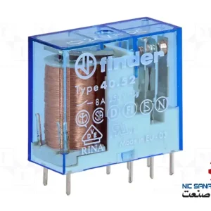 خرید رله کتابی دو کنتاکت 8 آمپر 24VDC فیندر مدل 40.52.9.024.0000