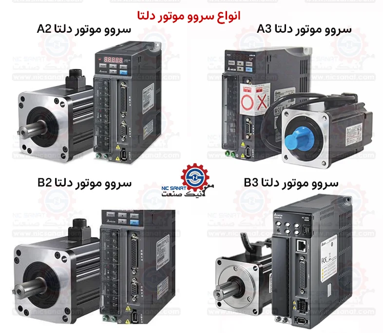خرید انواع سروو موتور دلتا در سری های مختلف B2 ،A3 ،A2 و B3