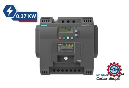 خرید اینورتر سه فاز 0.37 کیلووات V20 زیمنس مدل 6SL3210-5BB13-7AV0