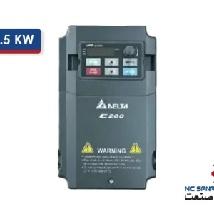 خرید اینورتر تک فاز 1.5KW سری C200 دلتا مدل VFD015CB23A-20