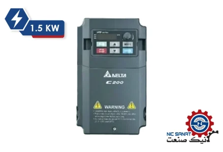 خرید اینورتر تک فاز 1.5KW سری C200 دلتا مدل VFD015CB23A-20