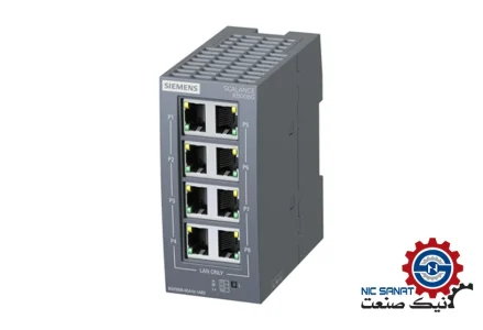 خرید سوئیچ شبکه اسکالانس زیمنس مدل 6GK5008-0GA10-1AB2 از نوع غیر مدیریتی
