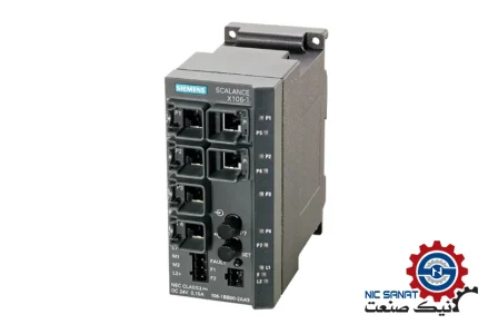 خرید سوئیچ شبکه اسکالانس زیمنس مدل 6GK5106-1BB00-2AA3 از نوع غیر مدیریتی (Unmanaged)