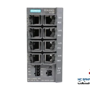 خرید سوئیچ شبکه اسکالانس زیمنس مدل 6GK5108-0BA00-2AA3 از نوع مدیریتی